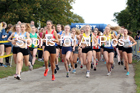 Womens under-17 3 stage road relay, 2019 ERRA 6 and 4 Stage Relay and Young Athletes.  Photo: David T. Hewitson/Sports for All Pics